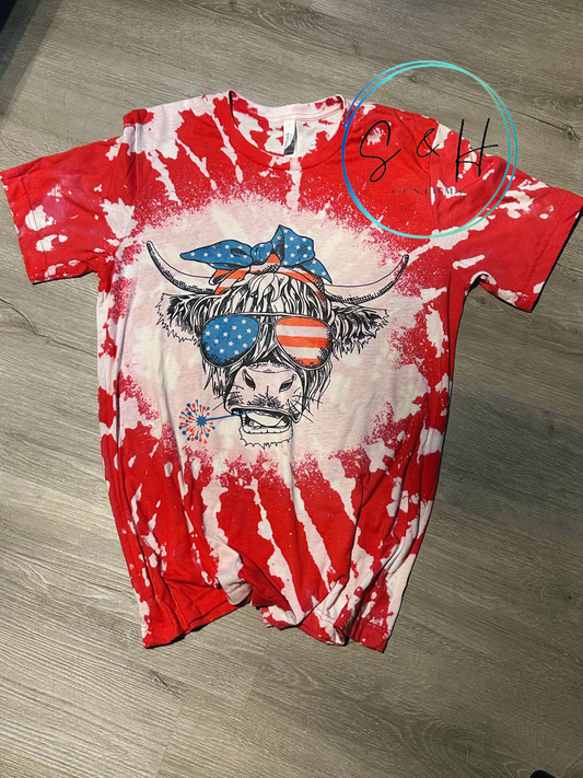 4th of July Hippie Cow